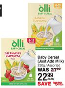 Olli Baby Cereal (Just Add Milk) Assorted-250g Each