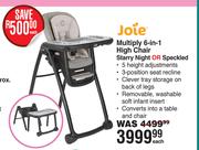 Joie Multiply 6 In 1 High Chair Starry Night Or Speckled-Each
