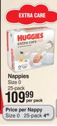 Huggies Nappies Size 0 25 Pack-Per Pack