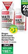 Biogen Multivitamin Advanced 50+ Banded Pack 60 Plus 30 Tablets-Per Pack
