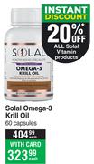 Solal Omega-3 Krill Oil 60 Capsules-Each