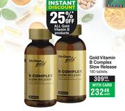 Dis-Chem Gold Gold Vitamin B-Complex Slow Release 180 Tablets-Each