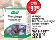 A.Vogel Menforce Hot Flush & Night Sweat Remedy 30 Tablets
