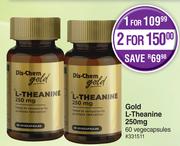 Dis-Chem Gold Gold L-Theanine 250mg 60 Vegecapsules-For 2