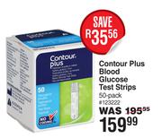 Contour Plus Blood Glucose Test Strips 50-Pack 123222