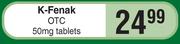 K-Fenak OTC 50mg Tablets