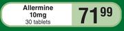 Allermine 10mg-30 Tablets