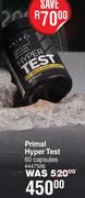 Primal Hyper Test 60 Capsules 