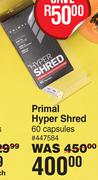 Primal Hyper Shred 60 Capsules 