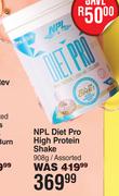 NPL Diet Pro High Protein Shake Assorted-980g