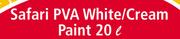 Safari PVA White/Cream Paint P11928/30-20Ltr Each