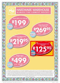 Hardware Warehouse Eastern Cape & KZN : Mahala Dayz (13 May -16 May 2015), page 2