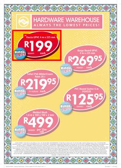 Hardware Warehouse Eastern Cape & KZN : Mahala Dayz (13 May -16 May 2015), page 2