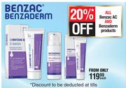 Benzac AC And Benzaderm Face Care Products-Each