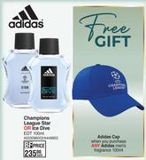 Adidas Champions League Star Or Ice Dive EDT-100ml Each
