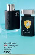 Alpha Romeo Or Lamborghini EDT Assorted-125ml Each