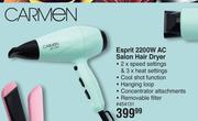 Carmen Esprit 2200W AC Salon Hair Dryer