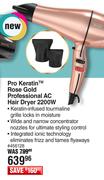 Wahl Pro Kertatin Rose Gold Professional AC Hair Dryer 2200W