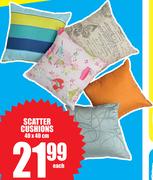 Scatter Cushions 40x40Cm-Each