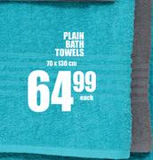 Plain Bath Towels 70x130Cm-Each
