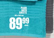 Plain Bath Sheets 90x150Cm-Each