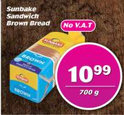 Sunbake Sandwich Brown Bread-700g 