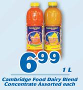 Cambridge Food Dairy Blend Concentrate-1Ltr Each
