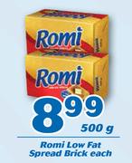 2Romi Low Fat Spread Brick-500g Each
