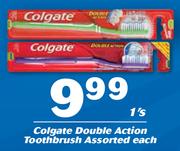 Colgate Double Action Toothbrush Assorted-Each