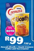 Nescafe Ricoffy + Nestle Cremora Coffee & Tea Creamer 750g-For Both 