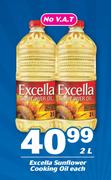 Excella Sunflower Cooking Oil-2Ltr Each