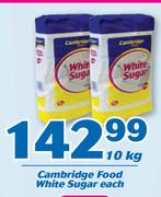 Cambridge Food White Sugar-10Kg Each