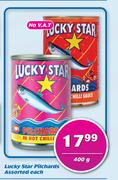 Lucky Star Pilchards Assorted-400g Each