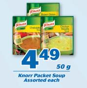 Knorr Packet Soup Assorted-50g Each