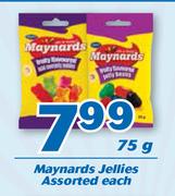 Maynards Jellies Assorted-75g Each