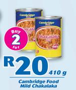 Cambridge Food Mild Chakalaka-2 x 410g
