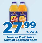 Fruitree Fruit Juice Squash Assorted-1.75Ltr Each