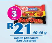 Nestle Chocolate Bars Assorted-3 x 40-45g