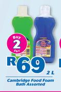 Cambridge Food Foam Bath Assorted-2 x 2Ltr