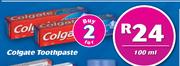 Colgate Toothpaste-2 x 100ml