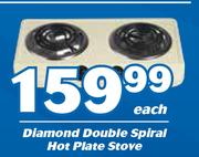 Diamond Double Spiral Hot Plate Stove-Each
