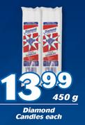 Diamond Candles-450g Each