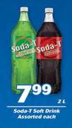 Soda-T Soft Drink-2Ltr Each