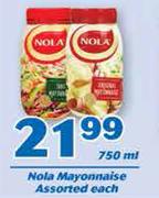 Nola Mayonnaise-750ml Each