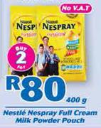 Nestle Nespray Full Cream Milk Powder Pouch-2x400g