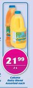 Cabana Dairy Blend-2Ltr Each