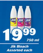 Jik Bleach Assorted-750ml Each
