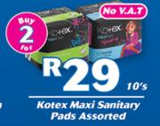 Kotex Maxi Sanitary Pads Assorted-2x10's