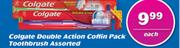 Colgate Double Action Coffin Pack Toothbrush Assorted-Each