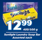 Sunlight Laundry Soap Bar Assorted-400/500g Each